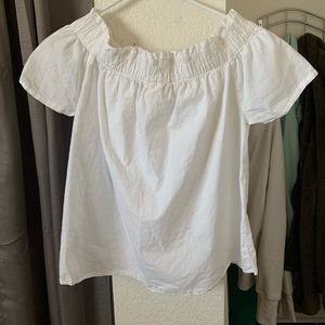 White off the shoulder top